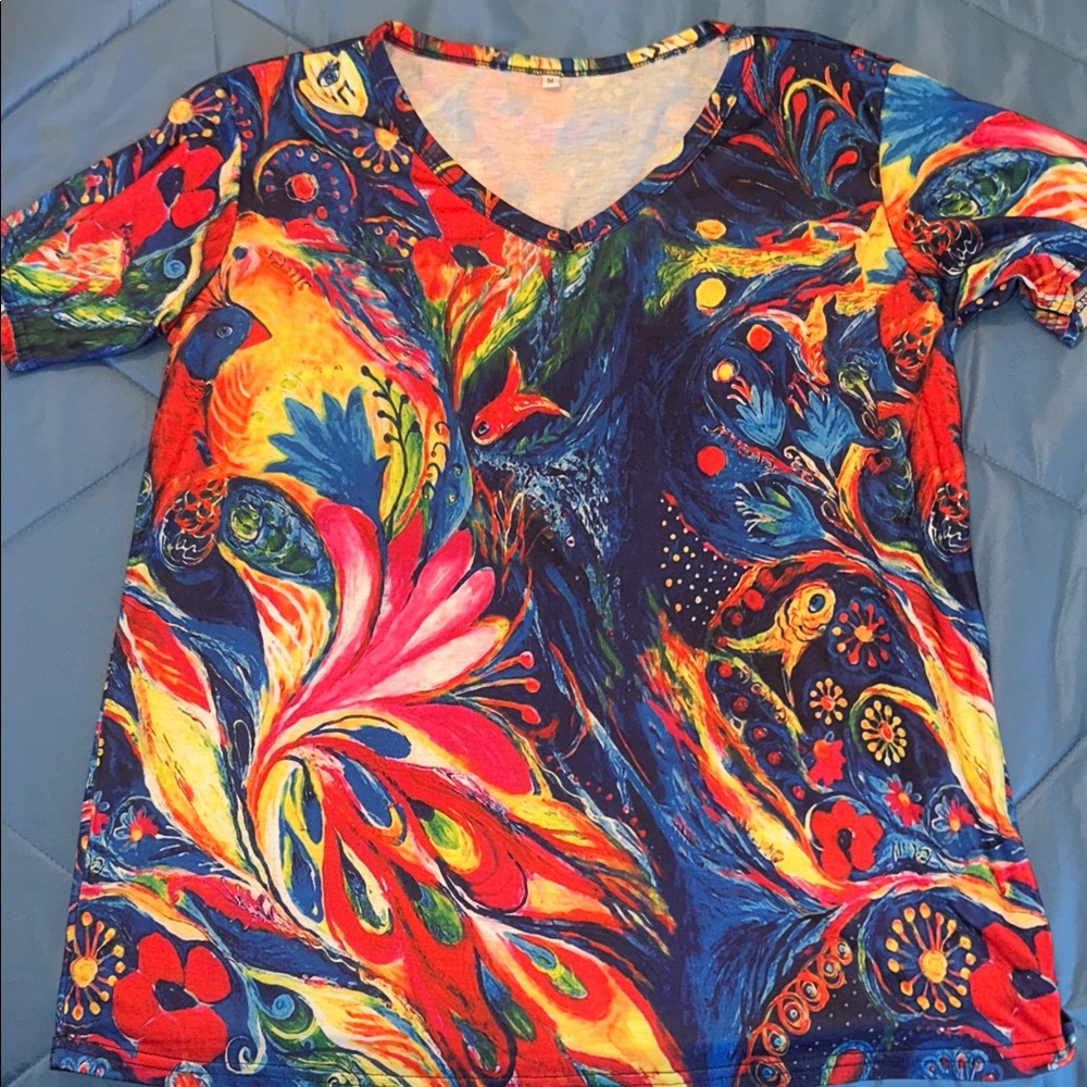✨New✨ Colorful V-Neck Women’s Top